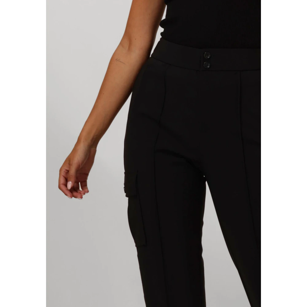 MOS MOSH Elegante Izzy Pant voor stijlvolle vrouwen Black Dames