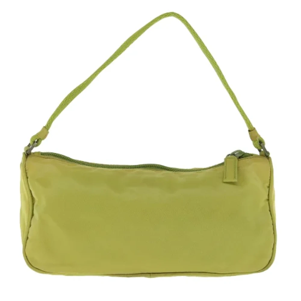 Prada Vintage Pre-owned Nylon pouches Yellow Dames
