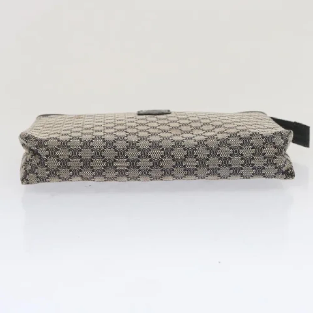 Celine Vintage Pre-owned Canvas clutches Blue Dames