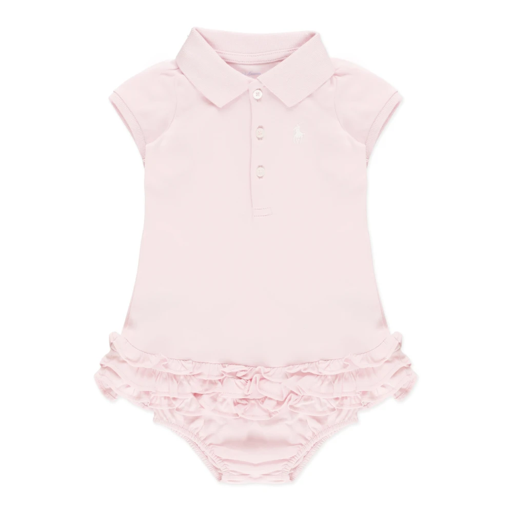 Ralph Lauren Bomullsbody med elastiska shorts Pink, Flicka