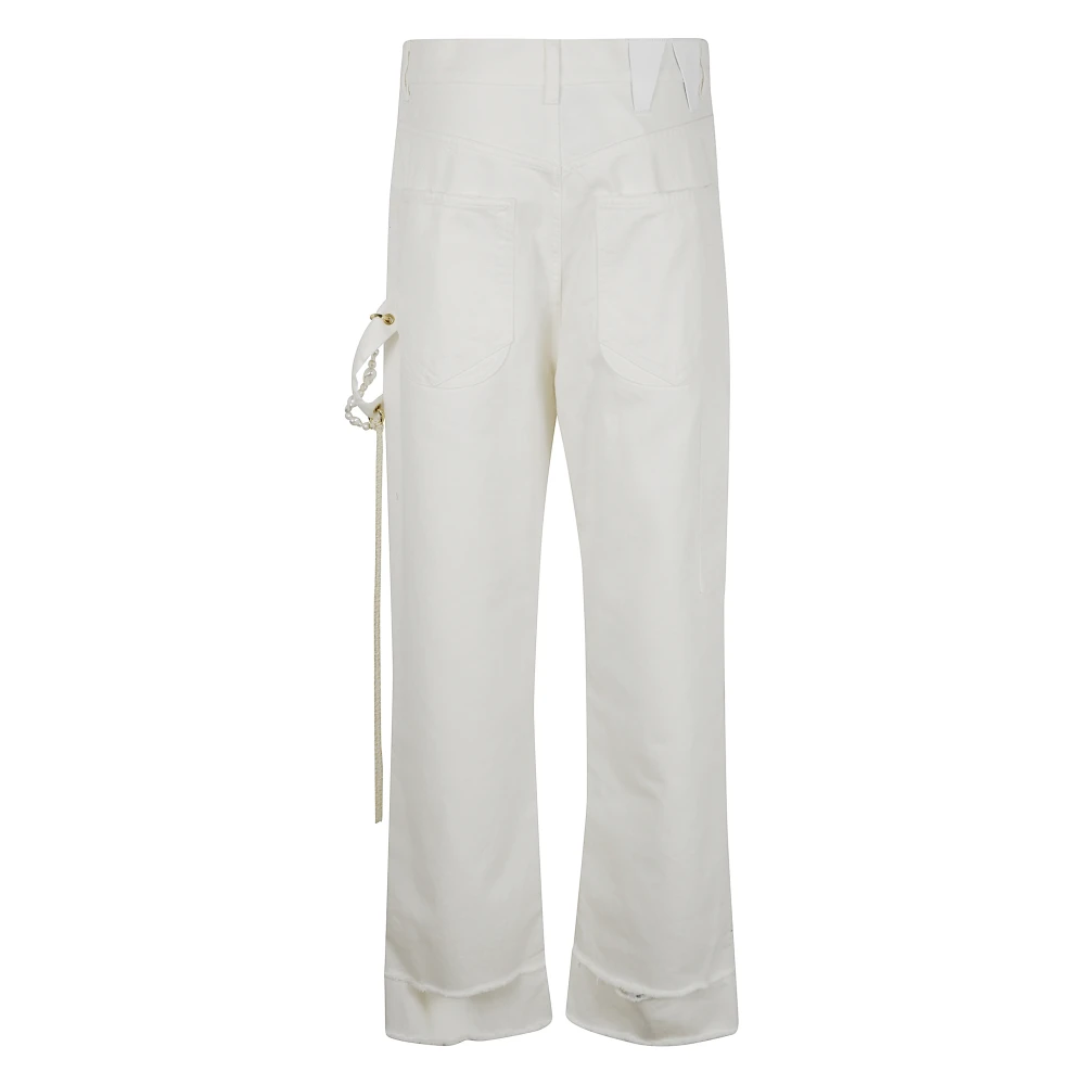 Darkpark Ruimvallende Timmerman Denim Jeans White Dames