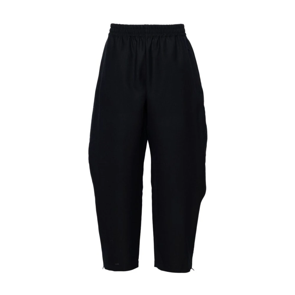 Studio Nicholson Midnight Blue Wol Broek met Ritsen Blue Dames