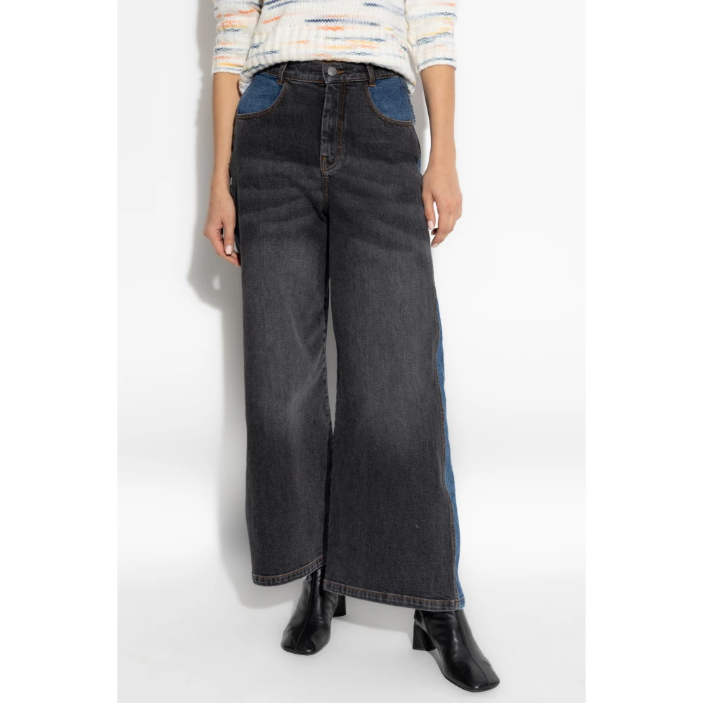 Munthe Jeans met logo Black Dames