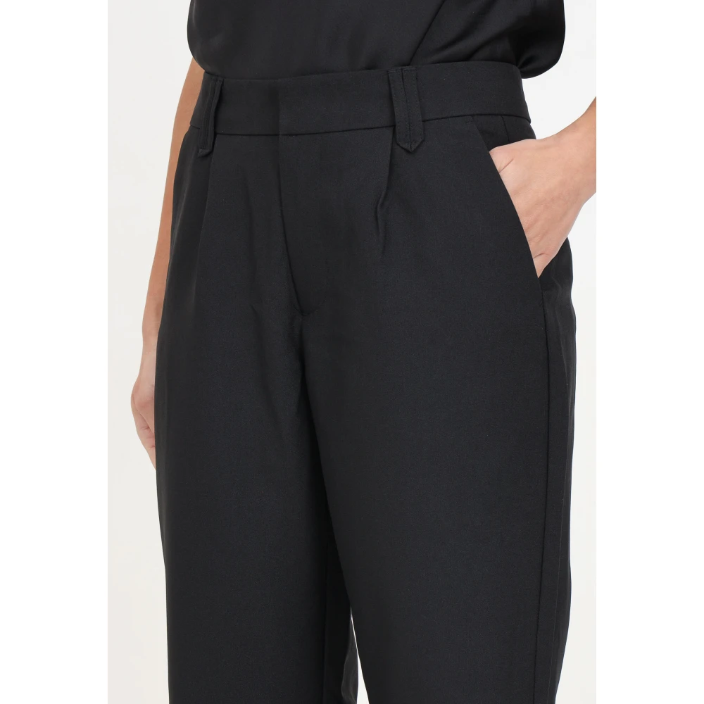 Only Straight Trousers Black Dames