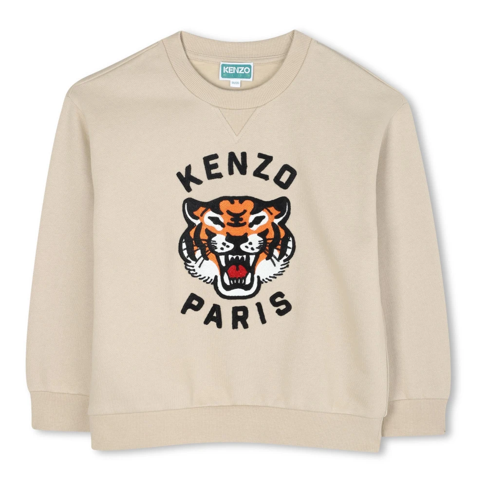 Kenzo Men's Beige Tiger Head Sweatshirt