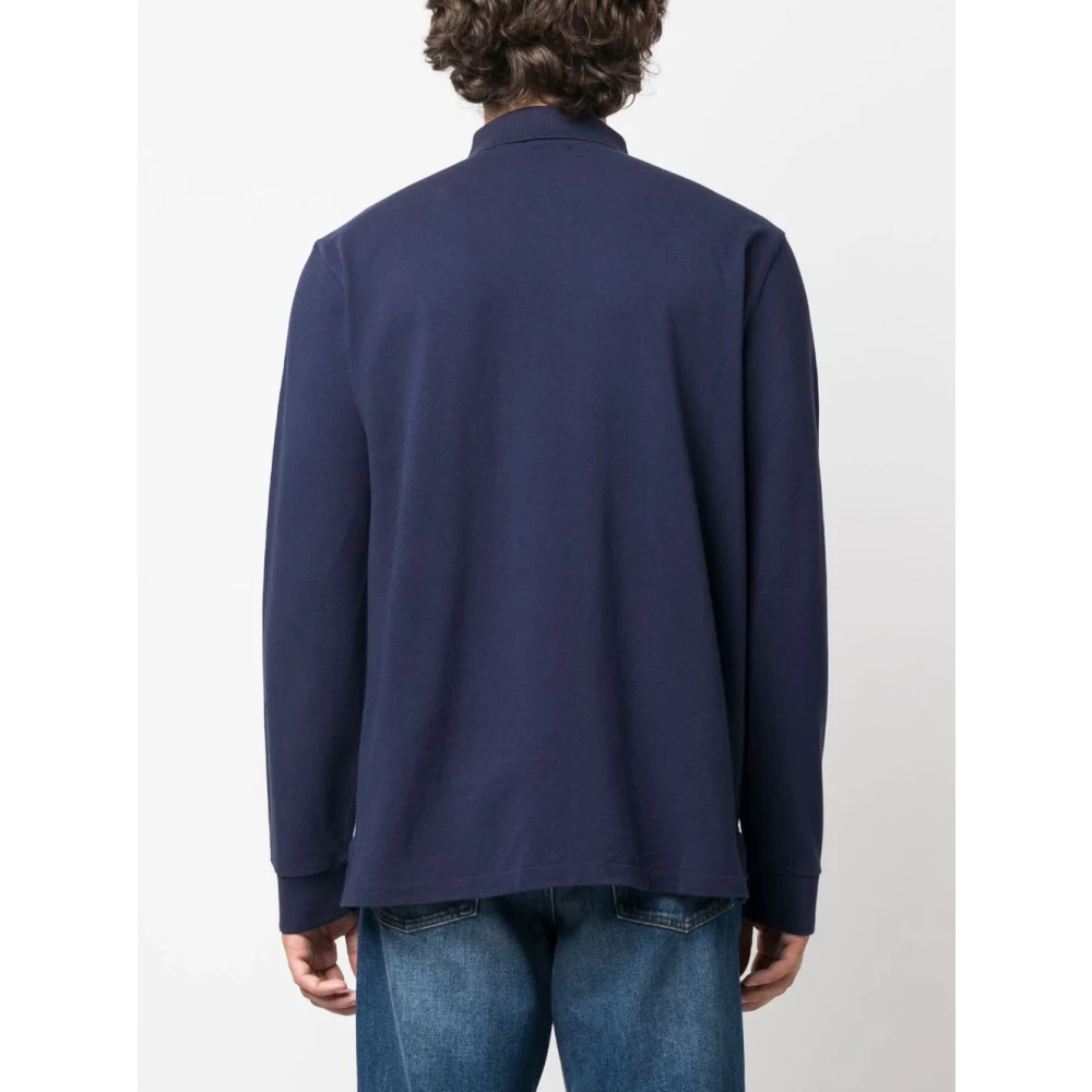 Polo Ralph Lauren Aangepaste Slim Fit Katoen Mesh Polo Blue Heren
