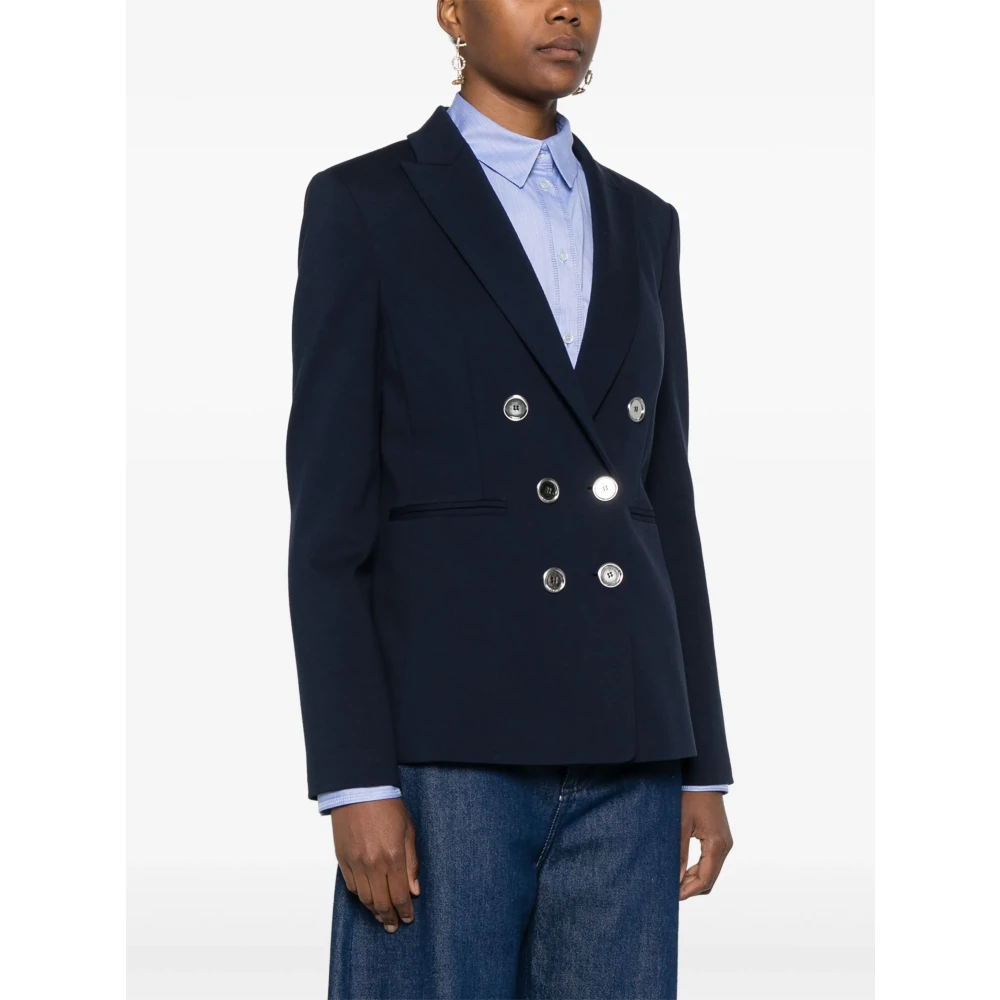 pinko Blauwe Eclipse Totale Jas Blue Dames