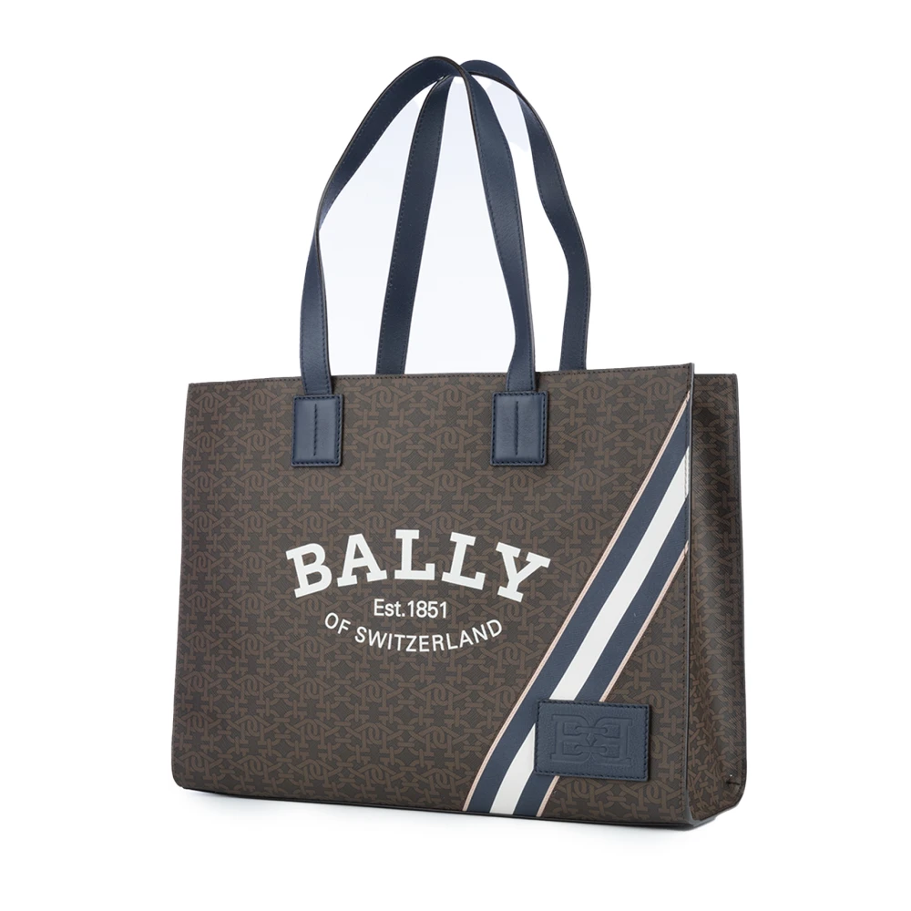 Bally Logo Bedrukte Tote Bag Brown Dames