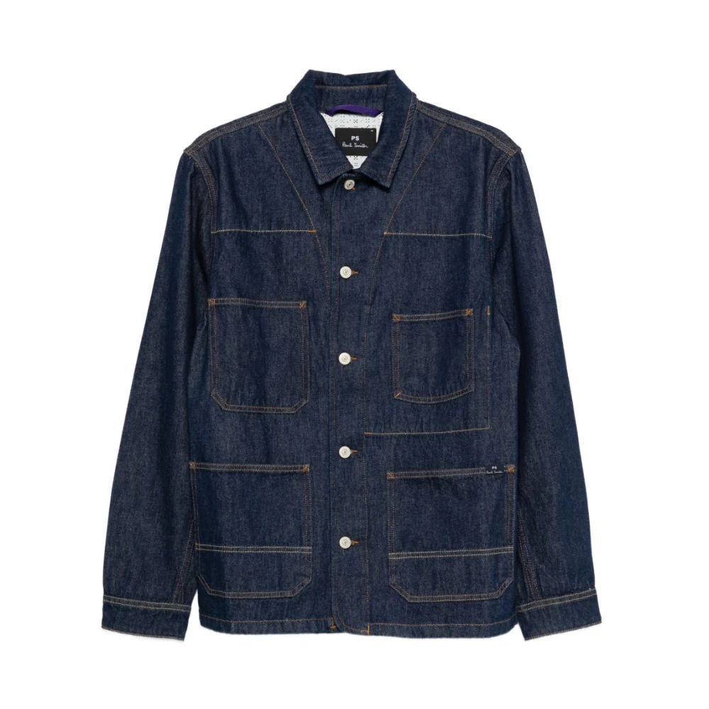 Ps By Paul Smith Men's Blue Denim Jackets, 2XL, Denim Jacket