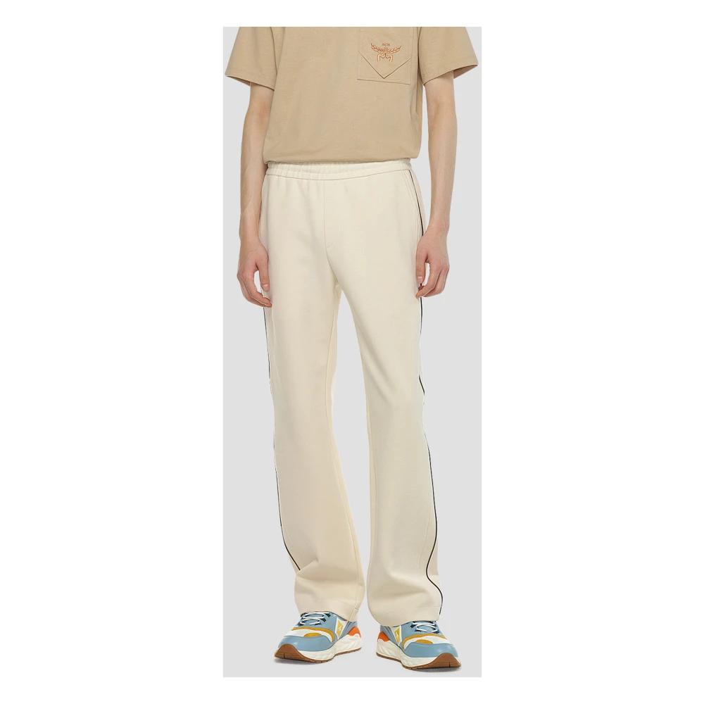 MCM Essentiële trainingsbroek in Romanit met logo White Heren