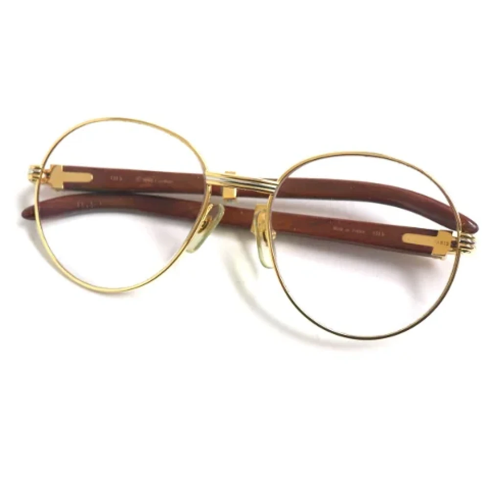 Cartier Vintage Pre-owned Plastic sunglasses Yellow Dames