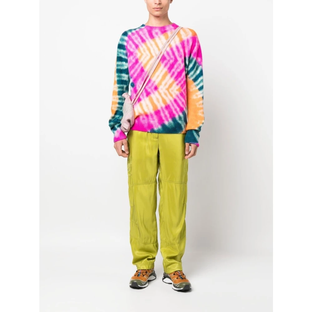 The Elder Statesman Rode Cashmere Tie Dye Sweater Multicolor Heren