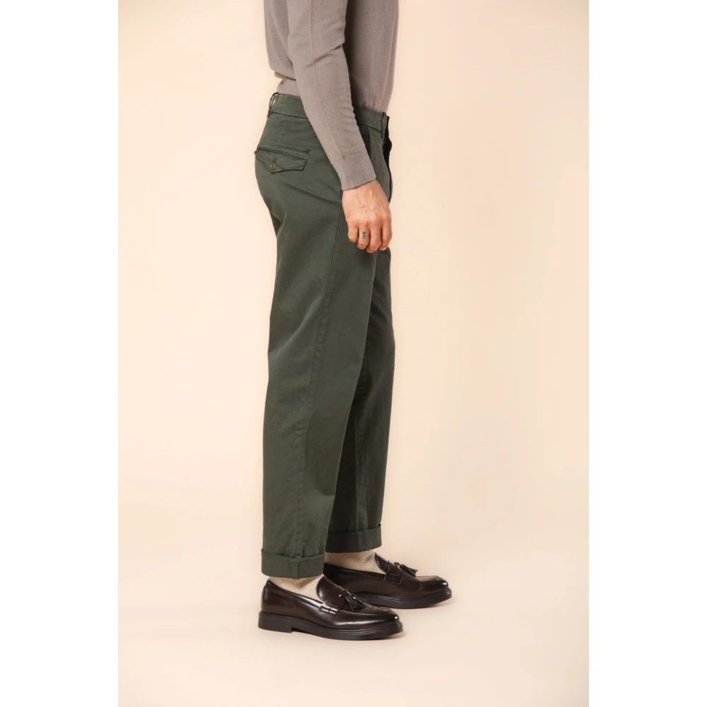 Mason's Groene Chinos 22 Relaxte Pasvorm Broek Green Heren