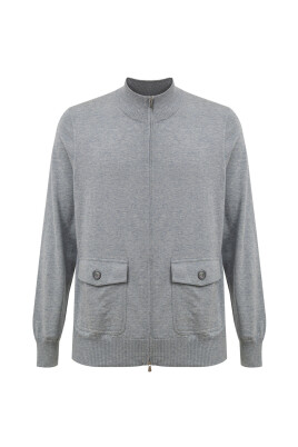 gray-long-sleeve-zip-sweater