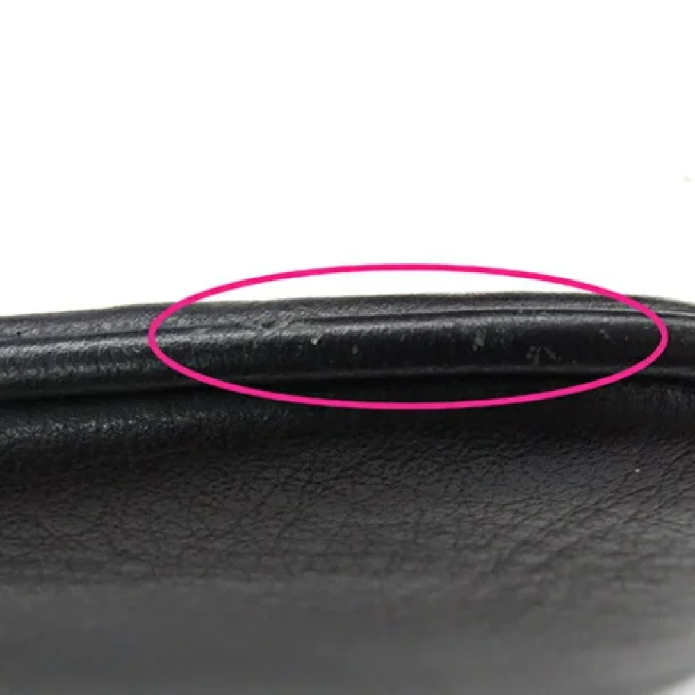 Balenciaga Vintage Pre-owned Leather clutches Black Dames