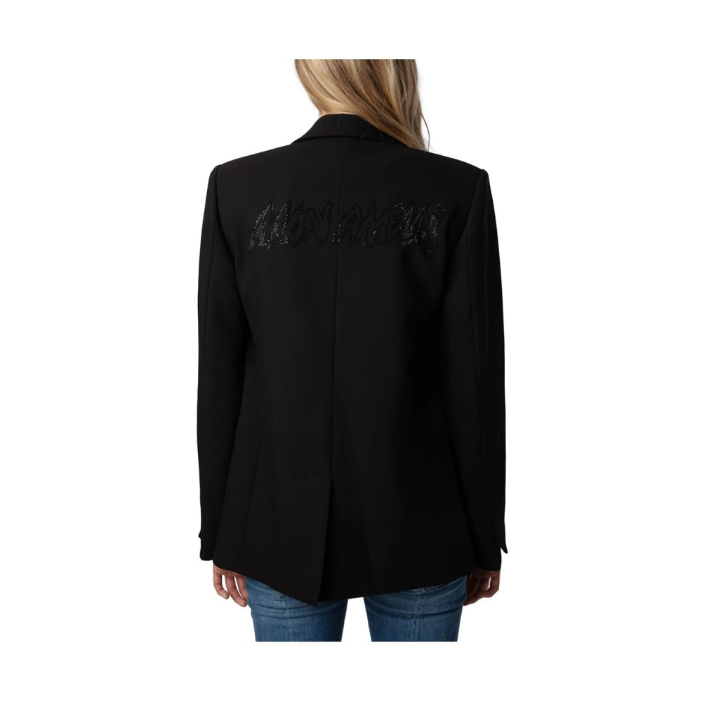 Zadig & Voltaire Stijlvolle Sako Shirt Black Dames