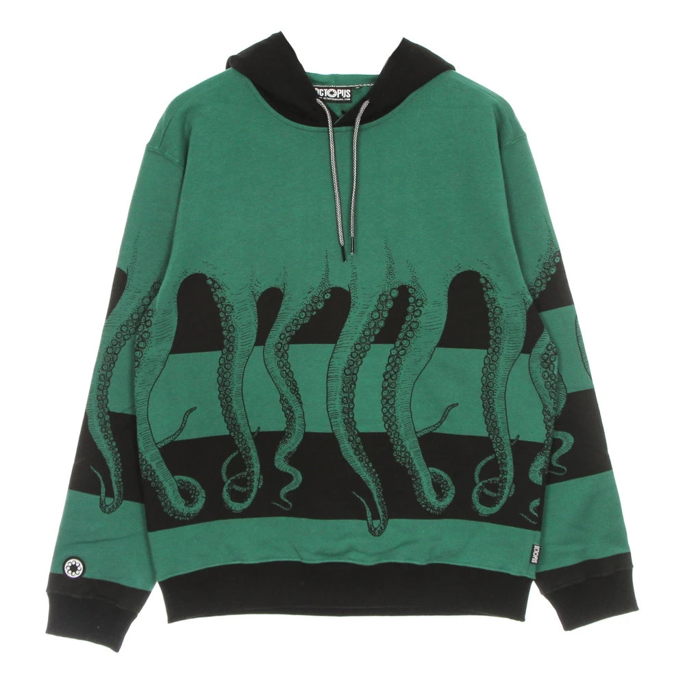 Octopus Men's Green Lightweight Hooded Sweatshirt With Logo - Hoodies - Xl - Sweatshirts & Hoodies