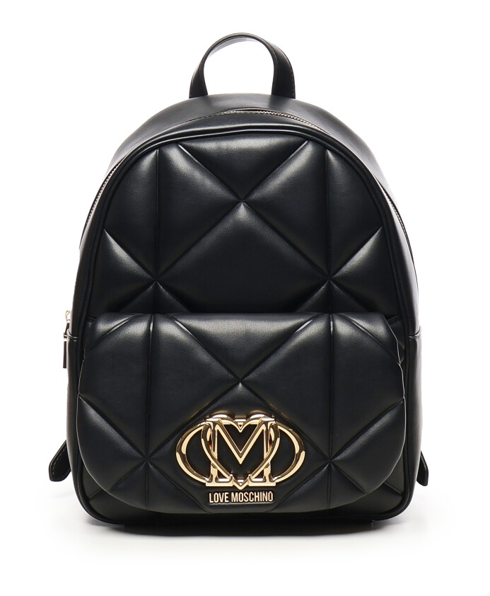 black-embossed-logo-backpack