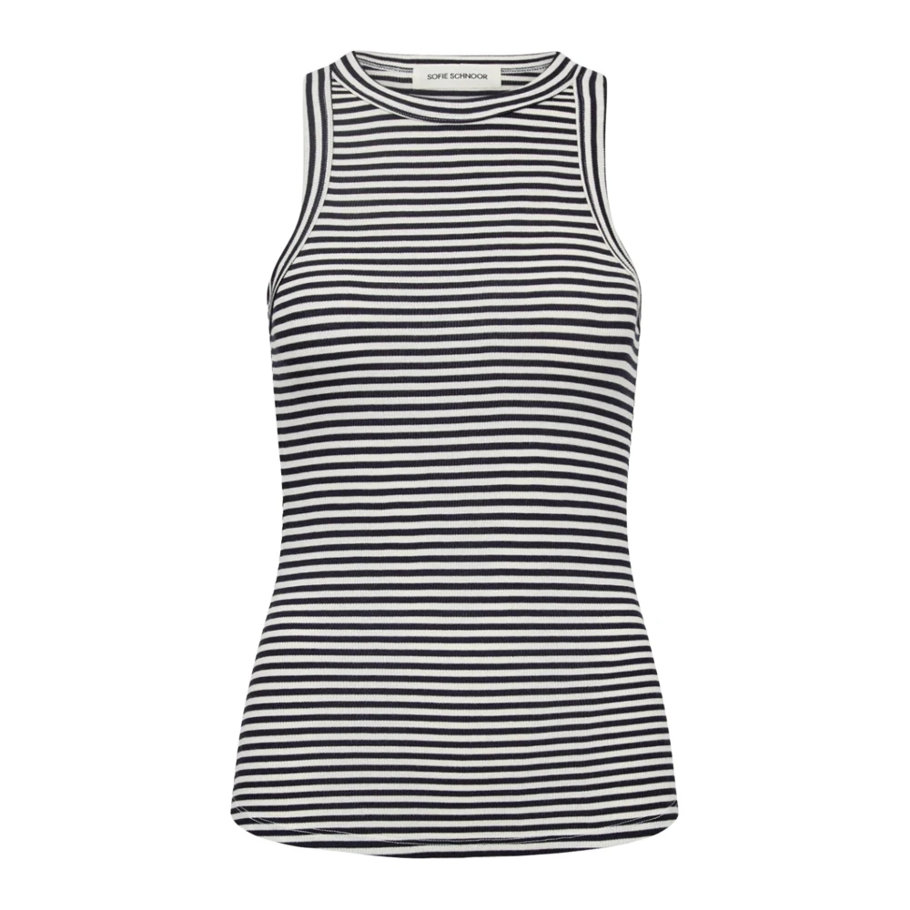 Sofie Schnoor Women's Black Sleeveless Tops - Sleeveless Tops - Xl - Tops