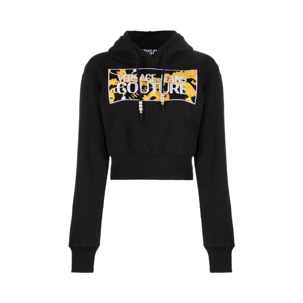Versace Jeans Couture Men's Black Hoodies, M, Felpa