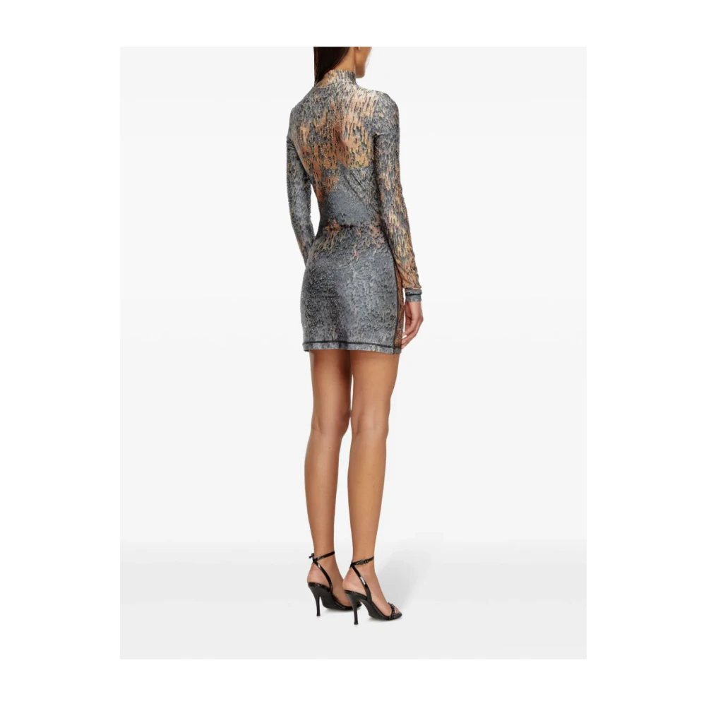 Diesel Grijze Casual Jurken voor Vrouwen Multicolor Dames