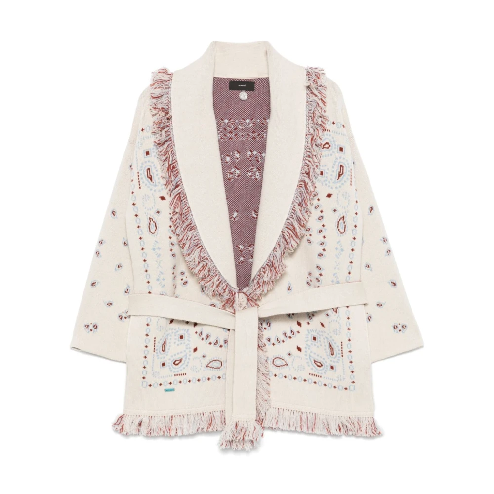 Alanui Beige Bandana Patroon Vest Beige Dames