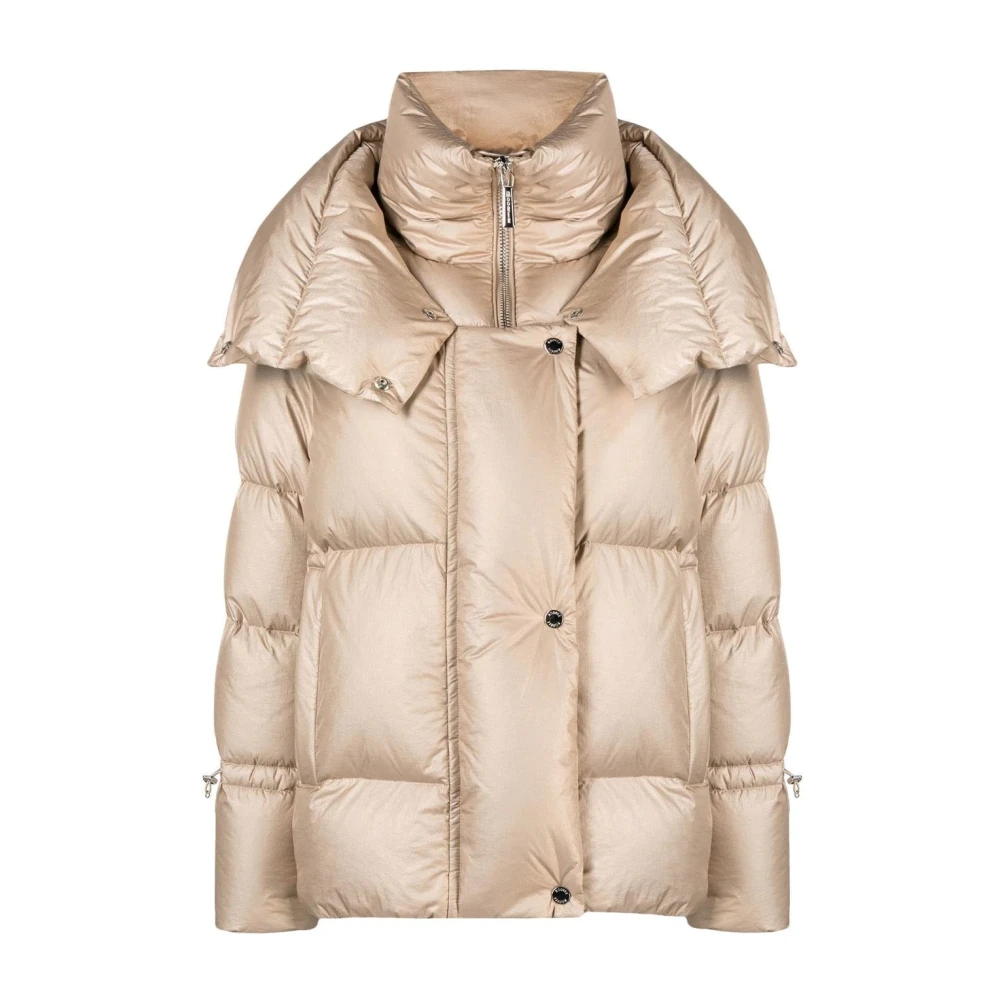 Moorer Beige Pufferjas Madeira Stijl Beige Dames