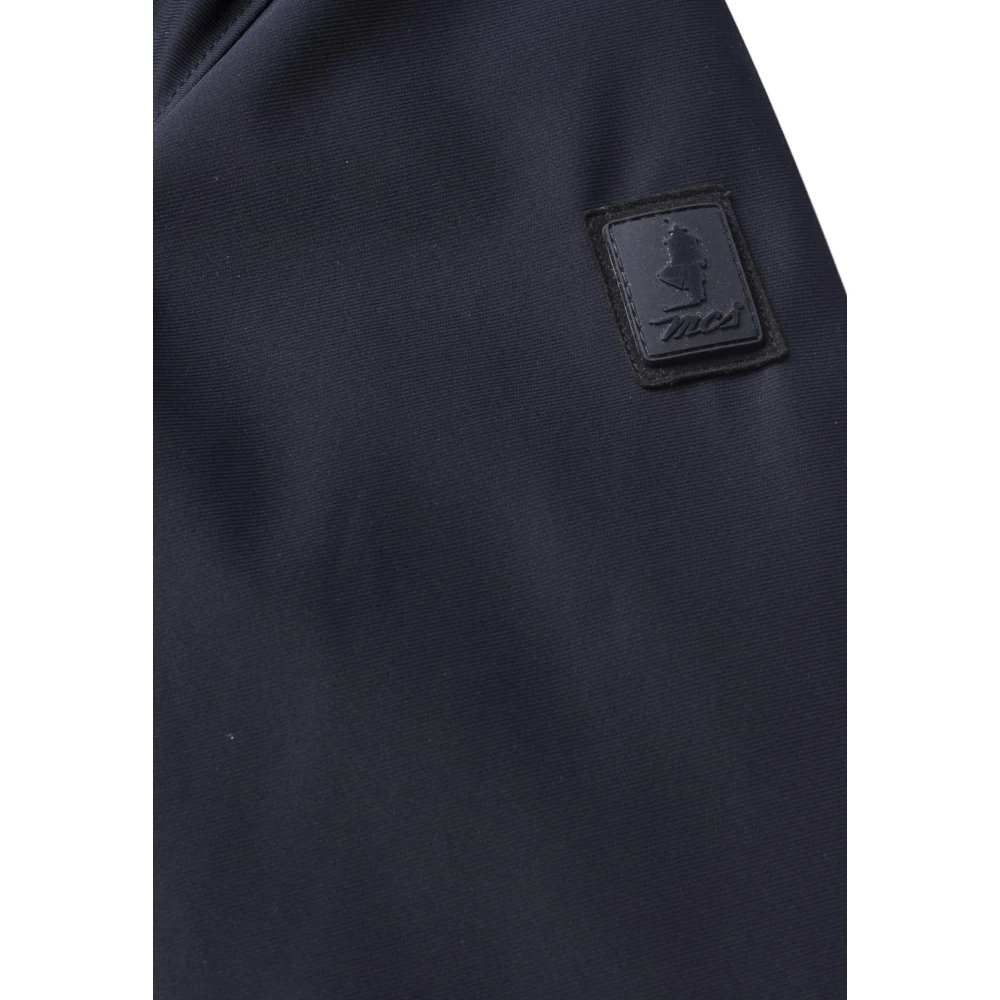MCS Navy Blauwe Softshell Trenchcoat Blue Heren