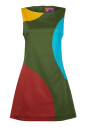 robe-sans-manches-en-coton-vert-pour-femmes-avec-motif-a-pois-macro