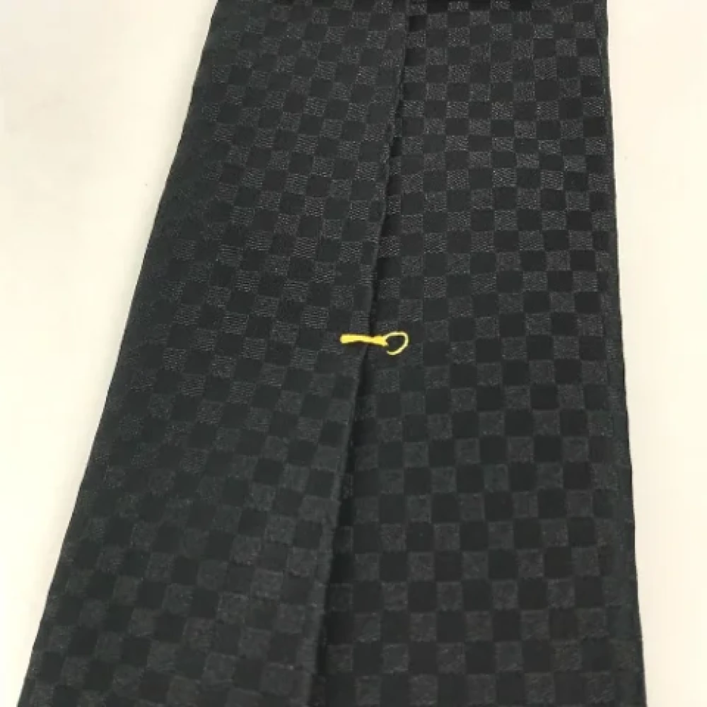 Louis Vuitton Vintage Pre-owned Silk home-office Black Dames