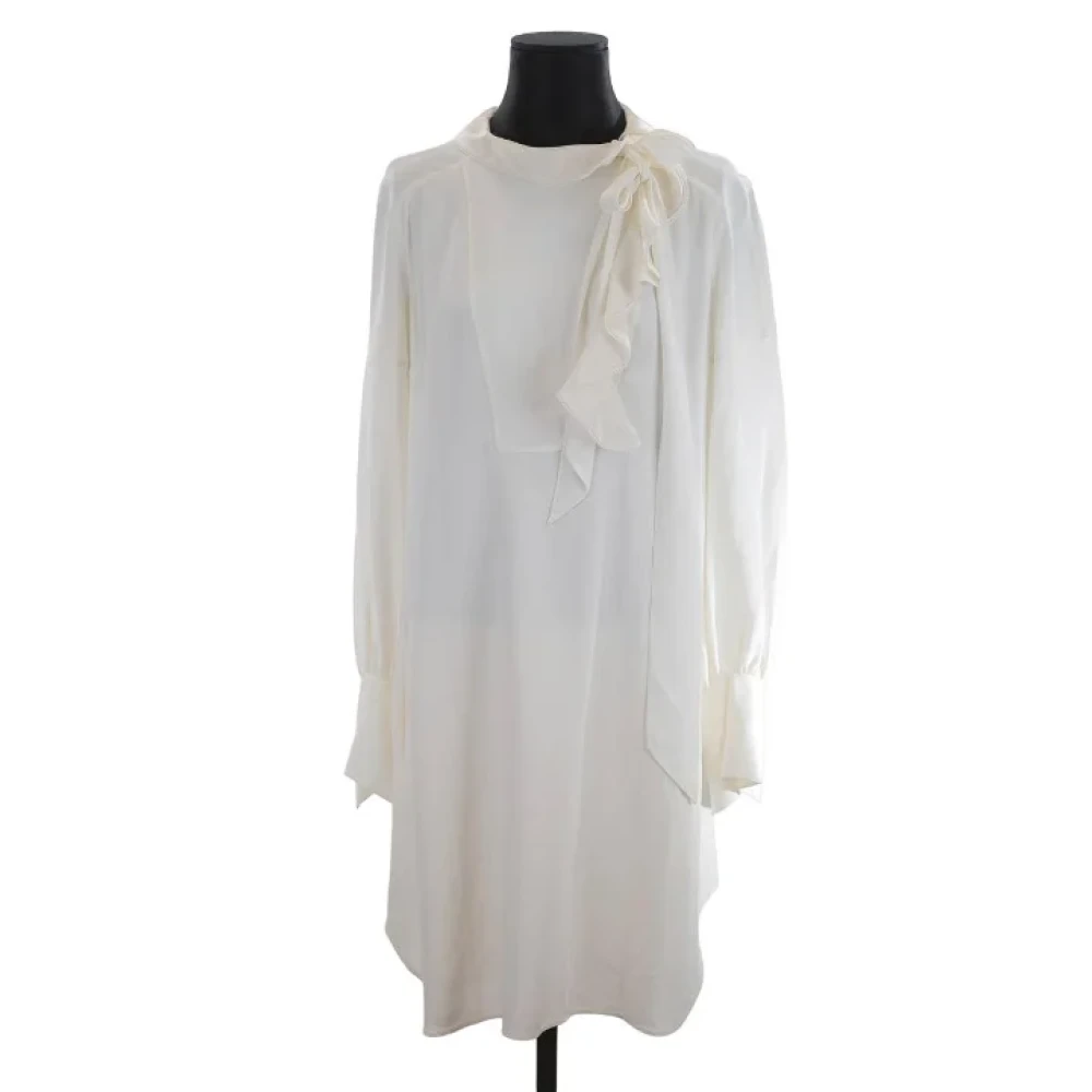 Chloé Pre-owned Silk dresses White Dames