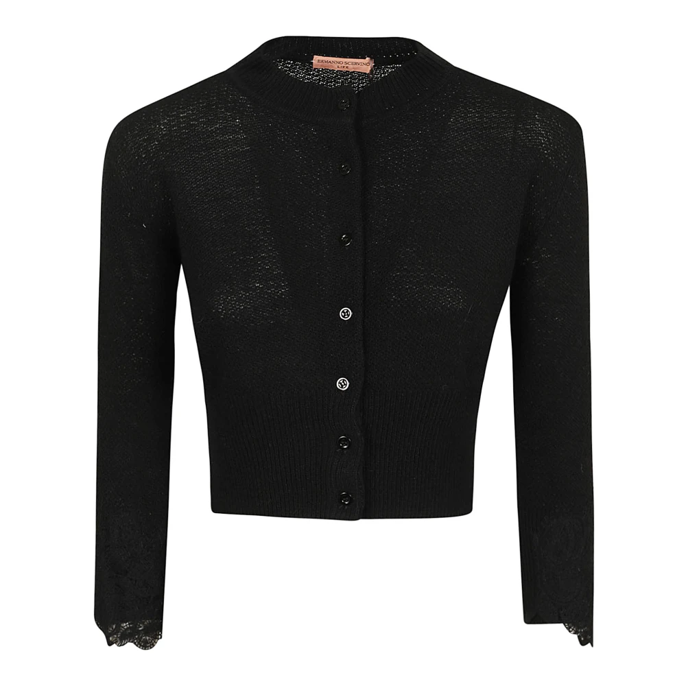 Ermanno Scervino Zwarte Sweater Aw24 Black Dames