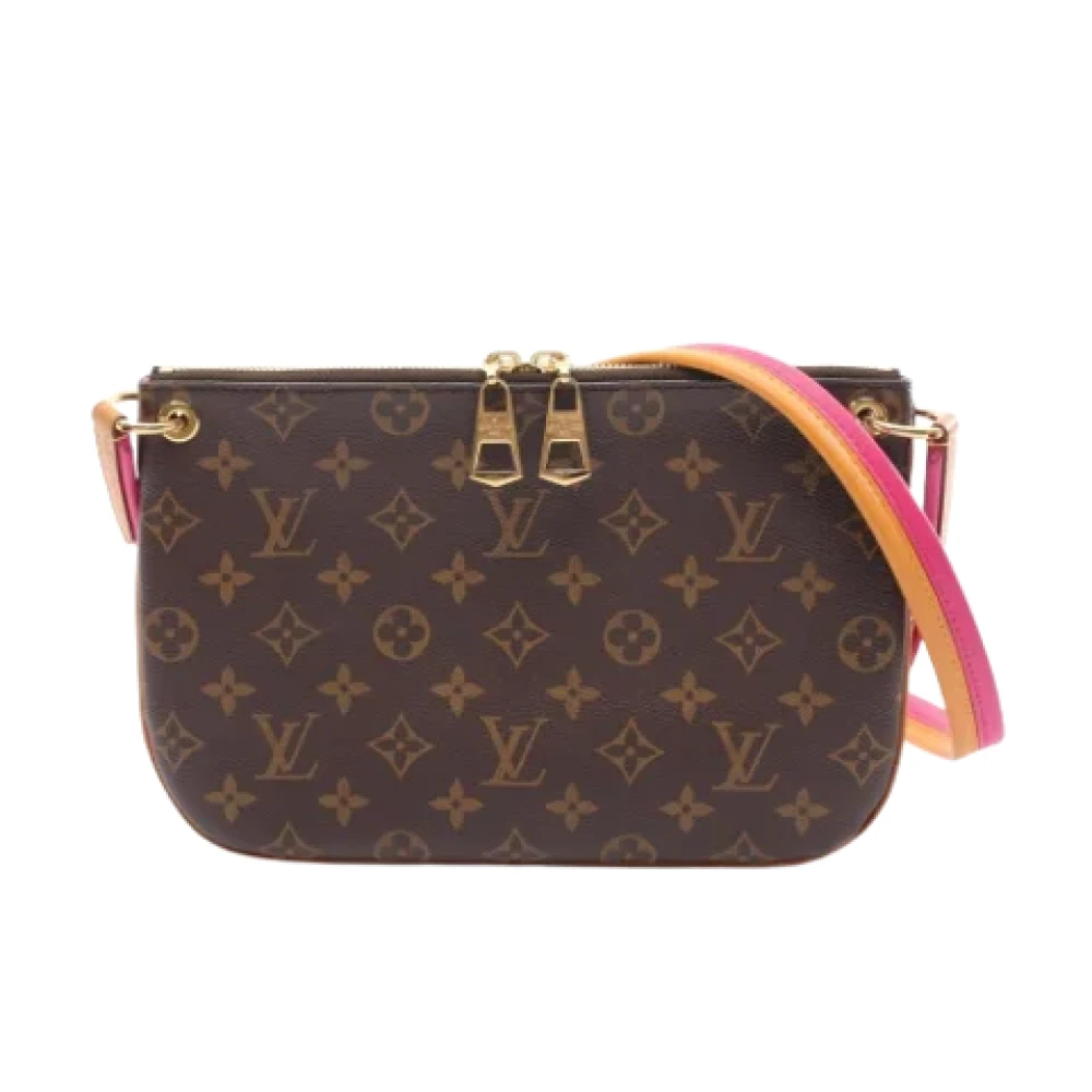 Louis Vuitton Vintage Pre-owned Canvas shoulder-bags Brown Dames