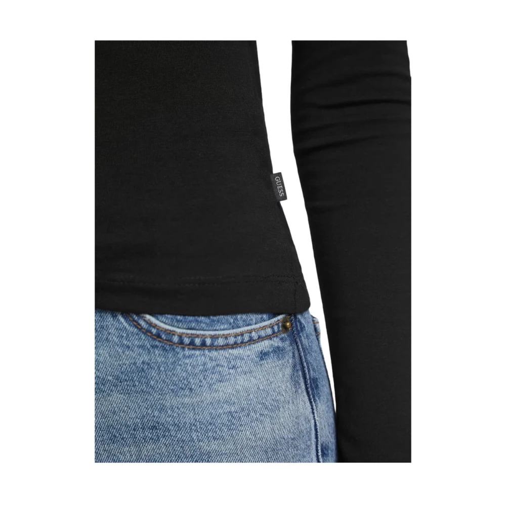 Guess Lange Mouw T-shirt Black Dames