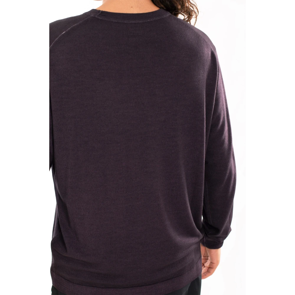 C.P. Company Snel Geverfd Logo Gebreid Purple Heren