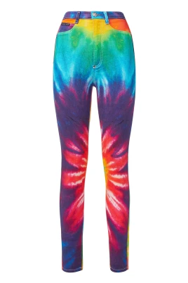 Super High Waist Jegging Tie Dye