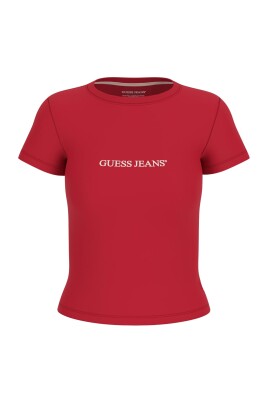 t-shirt-et-polo-rouge-avec-logo-imprime