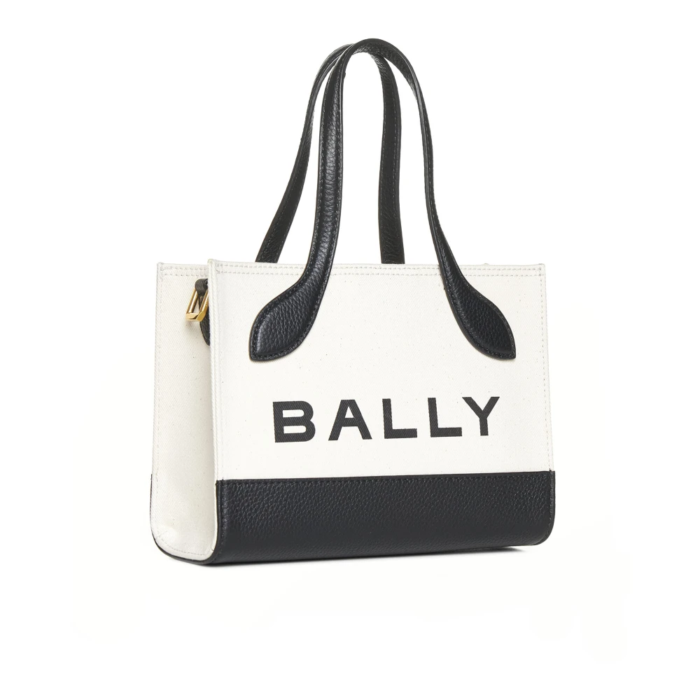 Bally Stijlvolle Logo-Print Tote Tas White Dames