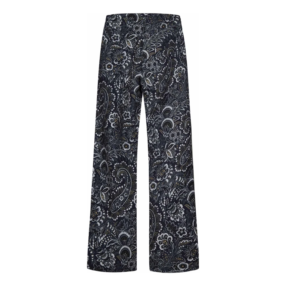 ETRO Wide Trousers Blue Heren