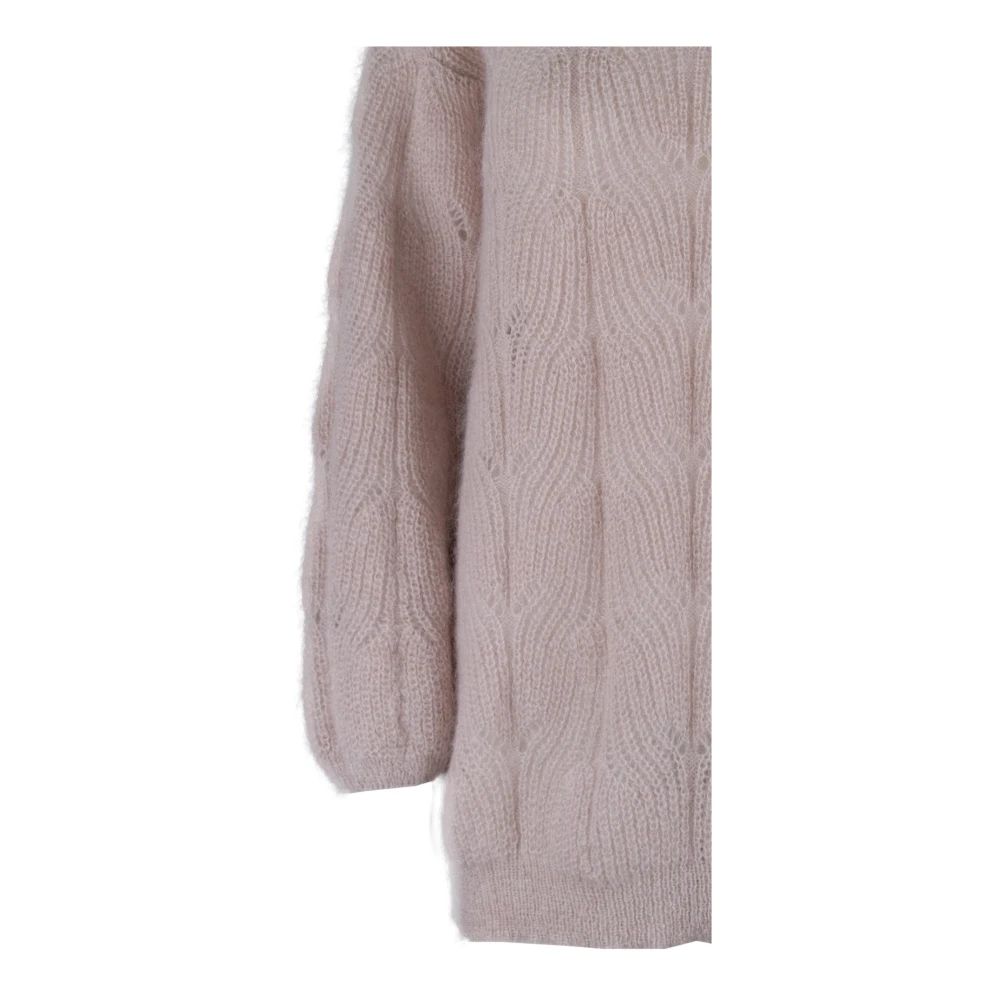 Aniye By Mohair Blend Ronde Hals Trui Pink Dames