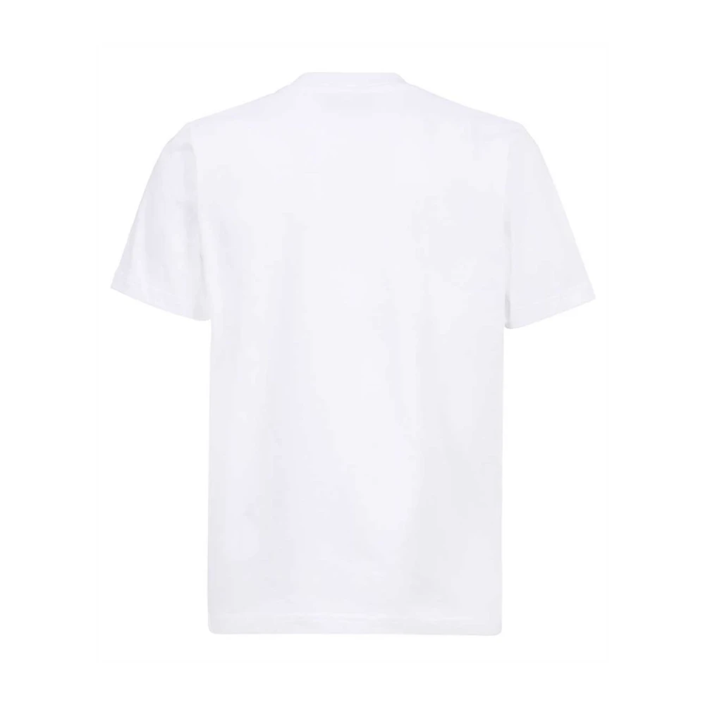 Casablanca Bedrukt Logo T-Shirt Casa Blanca White Heren