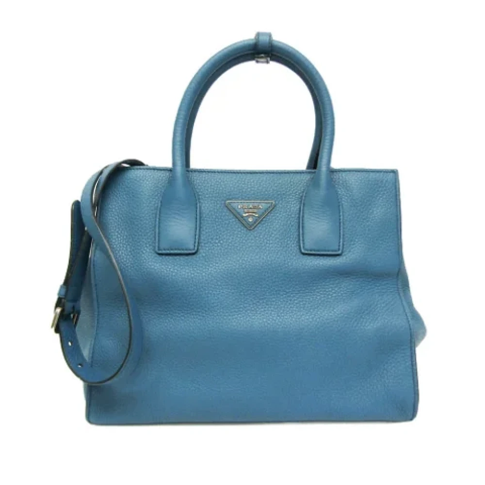 Prada Vintage Pre-owned Fabric prada-bags Blue Dames