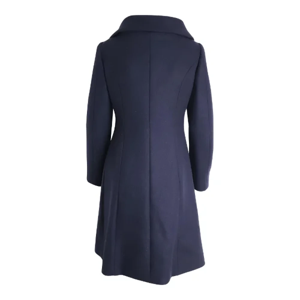 Moschino Pre-Owned Pre-owned Wool outerwear Blue Dames