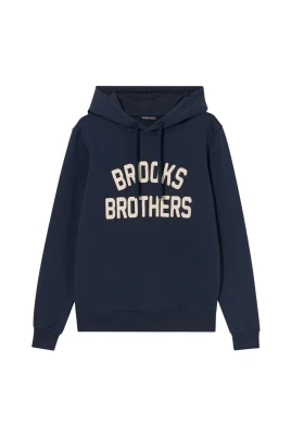 Terry Logo-Broderad Hoodie