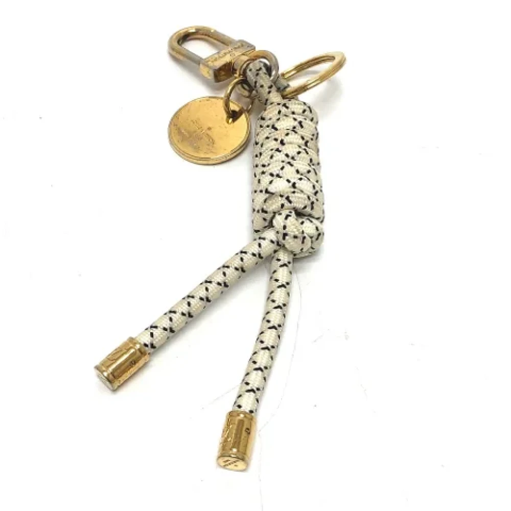 Louis Vuitton Vintage Pre-owned Fabric key-holders White Heren
