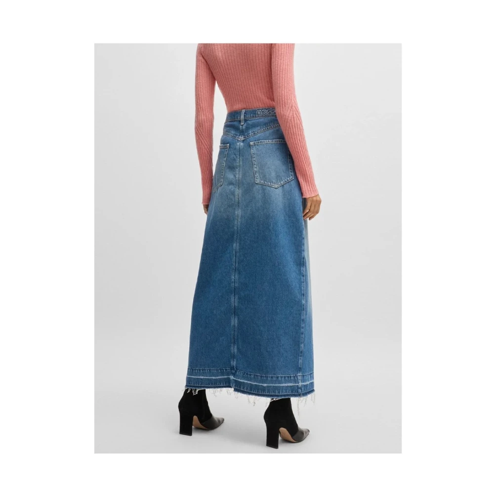 Hugo Boss Stijlvolle Rok voor Vrouwen Blue Dames