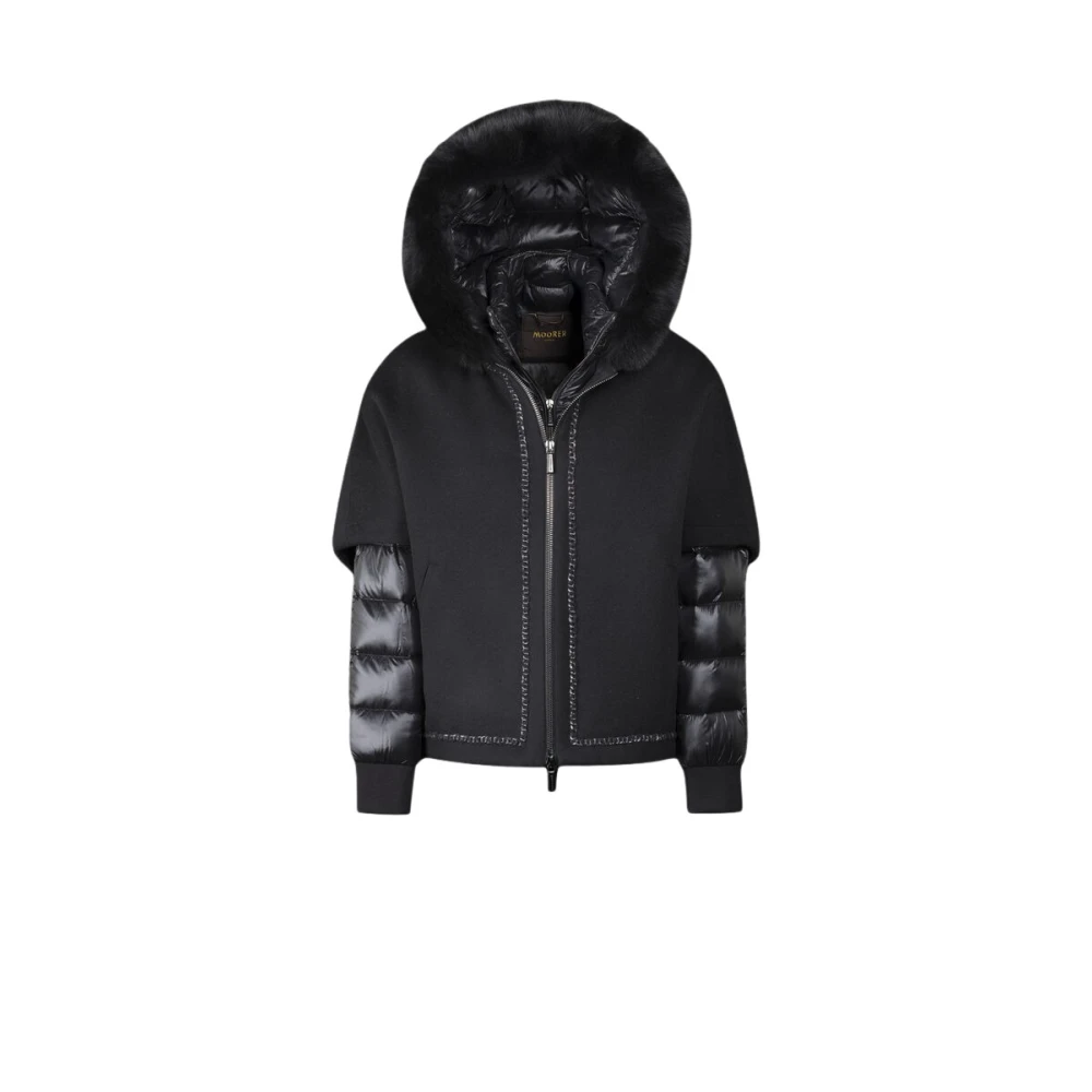 Moorer Women's Black Down Jackets, L, Pegaso V Cwr