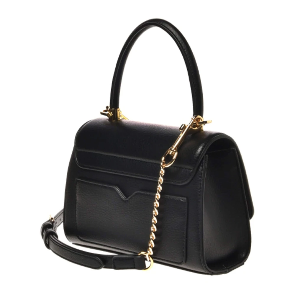 Love Moschino Zwarte Eco-leren Kikker Handtas Black Dames