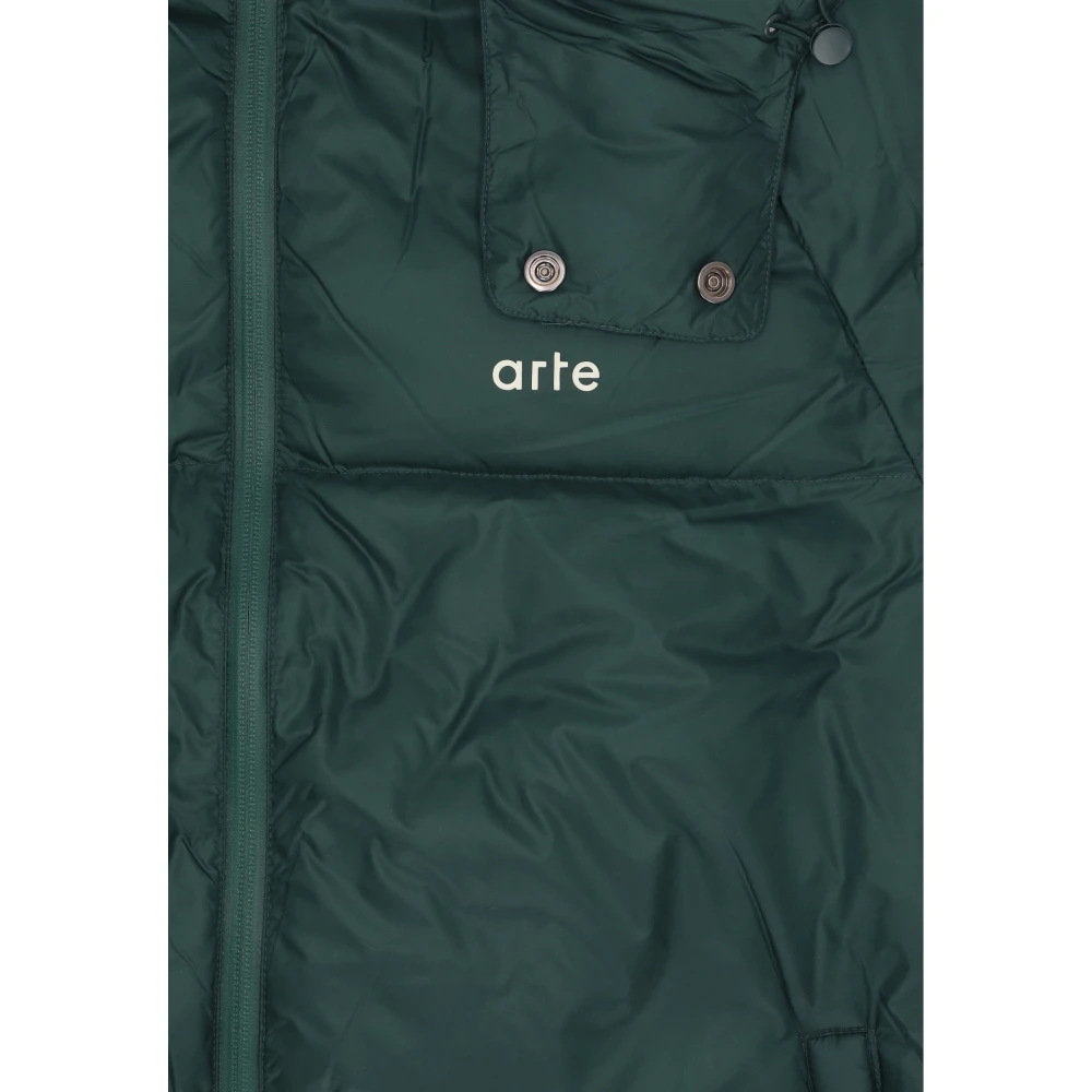 Arte Antwerp Groene Pufferjas met hoge kraag Green Heren