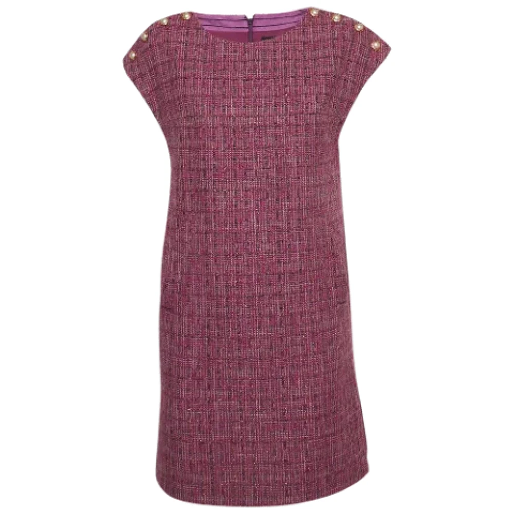 Chanel Vintage Pre-owned Fabric dresses Purple Dames